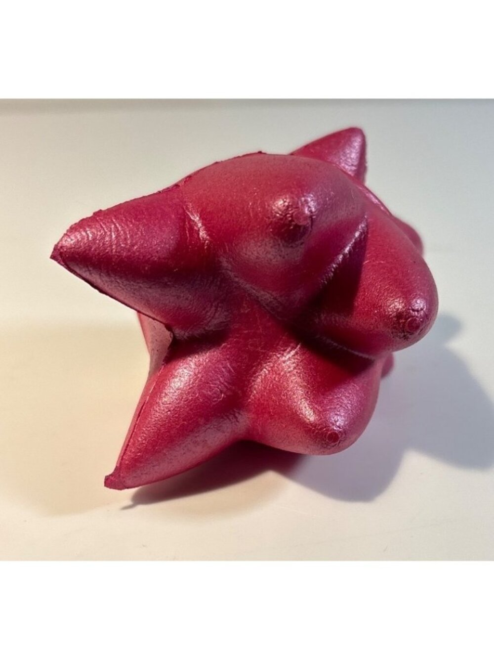 Pink Cat Decorative Toy Figurine - Handcrafted Lightweight Durable Design - Picture 4 of 4